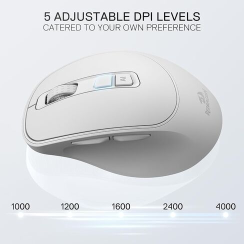 Redragon BM4195 AI Wireless Optical Computer Office Mouse 5 DPI Adjustable in Saudi Arabia