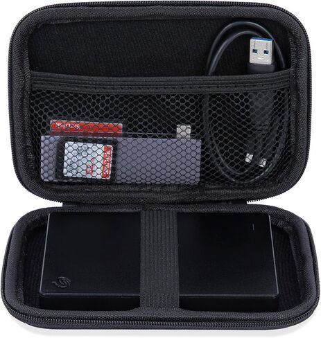Ginsco Hard Shell Travel Case for Seagate Portable 1/2TB 5TB External Hard Drive,for UnionSine 500GB/1TB Ultra Slim Hard Drive,Universal HDD Case for WD 1/2TB My Passport/Toshiba Canvio in Kuwait