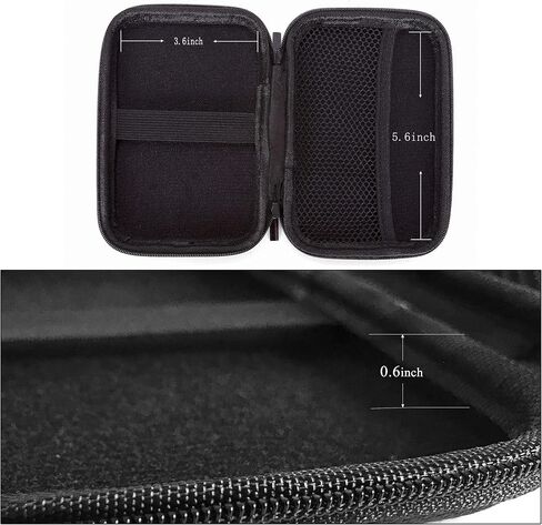 Ginsco Hard Shell Travel Case for Seagate Portable 1/2TB 5TB External Hard Drive,for UnionSine 500GB/1TB Ultra Slim Hard Drive,Universal HDD Case for WD 1/2TB My Passport/Toshiba Canvio in Kuwait