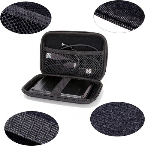 Ginsco Hard Shell Travel Case for Seagate Portable 1/2TB 5TB External Hard Drive,for UnionSine 500GB/1TB Ultra Slim Hard Drive,Universal HDD Case for WD 1/2TB My Passport/Toshiba Canvio in Kuwait