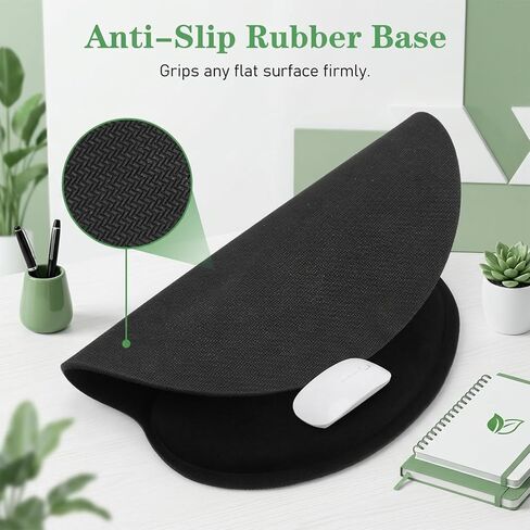 10 Pcs Ergonomic Mouse Pad and Keyboard with Wrist Support Set - Soft Memory Foam & Rubber Base Comfort Rest for Typing, Gaming, Computer, Laptop, Office, Home Use in Kuwait