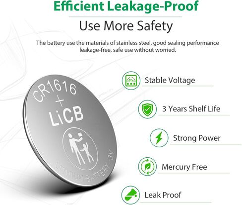 LiCB 10 Pack CR1616 3V Lithium Battery CR 1616 in Kuwait
