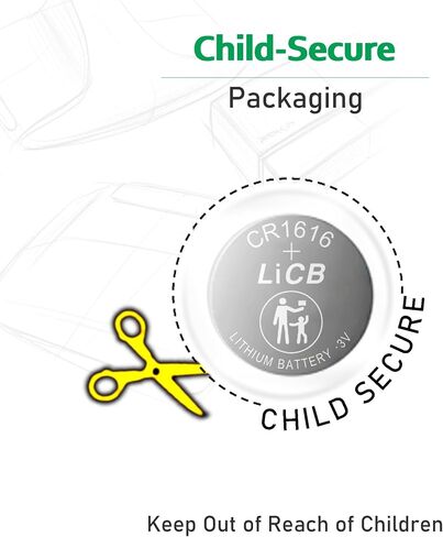 LiCB 10 Pack CR1616 3V Lithium Battery CR 1616 in Kuwait