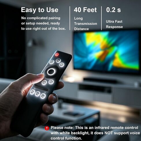 【2 Pack】 Backlit Replacement Remote Control Universal for Samsung Smart TVs in Kuwait
