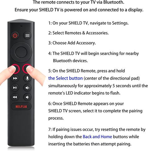 P3700 Shield Voice Remote Control New Replacement Compatible with NVIDIA Shield TV and NVIDIA Shield TV Pro Streaming Media Player 2015/2017/2019 All Models in Kuwait