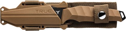 TRUE Fixed Blade Task Knife, 4in Drop Point Blade - Black in Kuwait