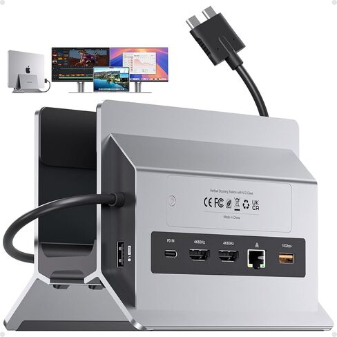 MacBook Docking Station Dual Monitor 4K@60Hz with M.2 NVMe SSD Enclosure in Kuwait