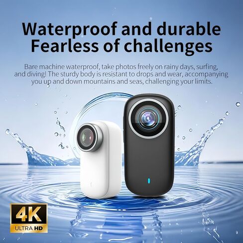 4K Ultra HD Sport Camera Body Camera, Mini Cam Portable Personal Camcorder for Sport and Ride, Wide Angle Thumb Action Camera with Audio & Video, with 32G Card in Kuwait