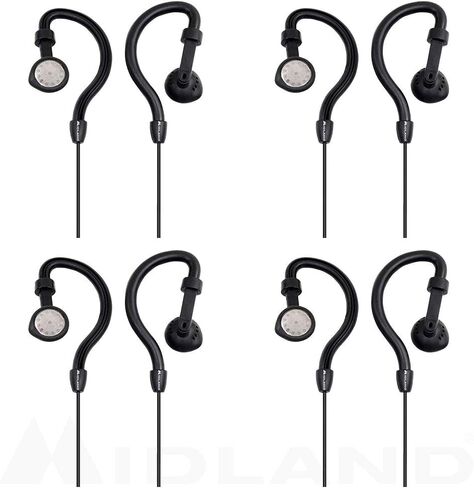 Midland AVPH4 Ear-Clip Headsets for Midland FRS and GMRS Radios - 4-Pack in Kuwait