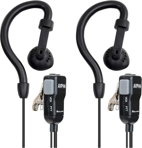 Midland AVPH4 Ear-Clip Headsets for Midland FRS and GMRS Radios - 4-Pack in Kuwait