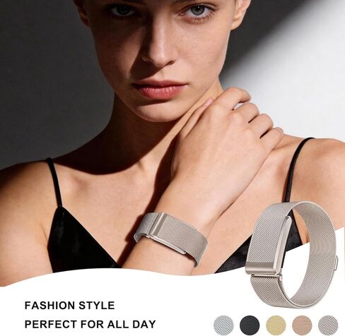 HANDODO Milanese Stainless Steel Band Compatible with WHOOP 5.0, One, Peak, Life Lightweight Magnetic Breathable Metal Replacement Strap & Fully Adjustable Wristband in Kuwait