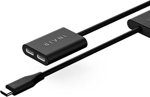 INAIR Hub 3-Port USB-C Charging Station for INAIR Pod, Pass-Through Power Delivery Adapter, Continuous Play & Charge with Power Banks for AR Ecosystem in Kuwait