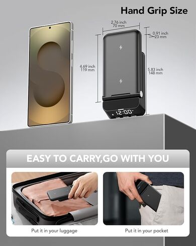 SPGUARD 4-in-1 Wireless Charging Station for Samsung with Alarm Clock in Kuwait