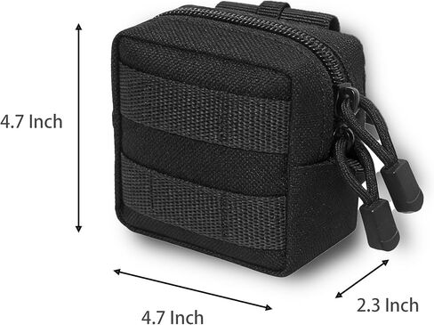 2 Pack Mini Tactical MOLLE Compact Ammo Pouch, Small Tactical EDC Belt Pouches Admin Compact Tool Utility Pouches Organizer, Wallet Cards Knife Gadgets Mini EDC Organizer Bag in Kuwait
