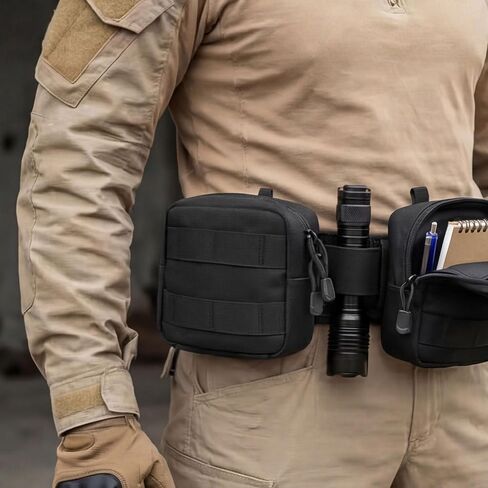 2 Pack Mini Tactical MOLLE Compact Ammo Pouch, Small Tactical EDC Belt Pouches Admin Compact Tool Utility Pouches Organizer, Wallet Cards Knife Gadgets Mini EDC Organizer Bag in Kuwait