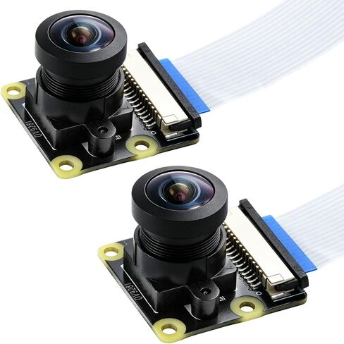 2PCS 120fps Monochrome Global Shutter Camera Module, 1MP OV9281 Sensor 79° FOV Compatible with Raspberry Pi 5 / 4B+ / 3B+ / 3B/ Zero in Saudi Arabia