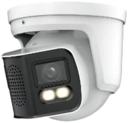 Full-Color Duo Splicing IP Camera Dual 1/1.8" CMOS 2×4MP Imaging,180° Wide Angle Built-in Mic and Speaker, IP POE Camera IPC-Color4K-T180 White in Saudi Arabia