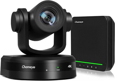 Chameye 4K PTZ Camera AI Auto-Tracking, 20x Optical Zoom, HDMI USB3.0 LAN PoE IP Live Streaming, TF Card Recording, 4K Conference Room Camera Work with Zoom Teams Vmix OBS, CH420 in Kuwait