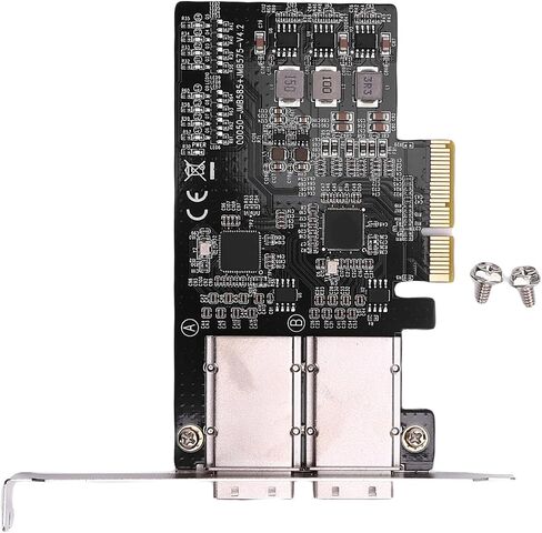 New Double Ports PCIe Ex4 Controller Card, 5Gbps High Speed Professional Server Expansion Adapter Card with LED Indicator for Desktop PC SSD in Kuwait