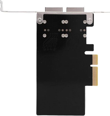 New Double Ports PCIe Ex4 Controller Card, 5Gbps High Speed Professional Server Expansion Adapter Card with LED Indicator for Desktop PC SSD in Kuwait