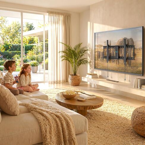 PEGZONE Low Profile TV Wall Mount for 43-95 Inch TVs, 1.1 Inch Ultra Slim in Kuwait