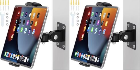 Dual Pull Tablet Wall Mount, Black, 4.7 to 12.9 inch in Kuwait