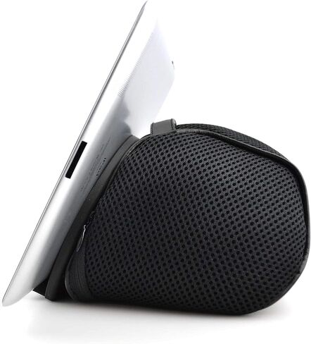 Tablet Bed & Lap Stand; Bean Bag Universal Tablet Holder Compatible with iPad 1/2/3/4, Mini, Air, Pro, Android and Windows Tablets, eReaders (Black) in Kuwait