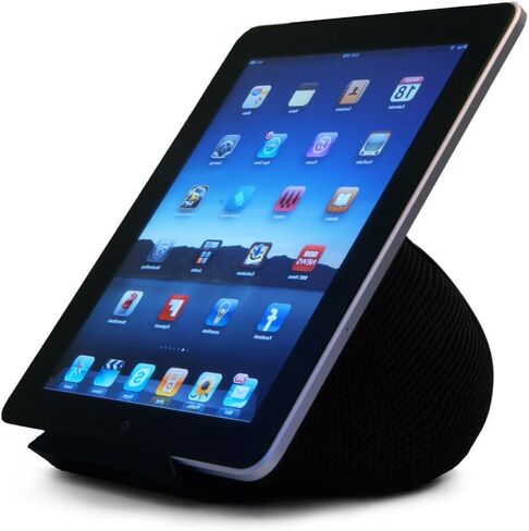 Tablet Bed & Lap Stand; Bean Bag Universal Tablet Holder Compatible with iPad 1/2/3/4, Mini, Air, Pro, Android and Windows Tablets, eReaders (Black) in Kuwait