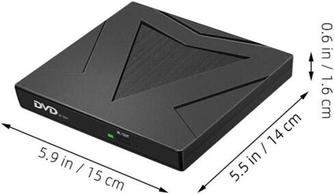 NUOBESTY External DVD Drive for Laptop, USB 3.0 Type C Plug and Play in Kuwait