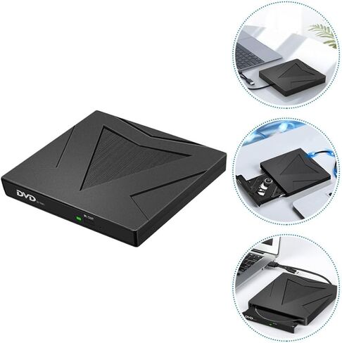 NUOBESTY External DVD Drive for Laptop, USB 3.0 Type C Plug and Play in Kuwait