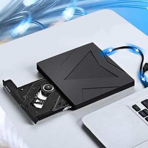 External Dvd Drive USB 3.0 and Type C Plug and Play for Laptop PC in Kuwait