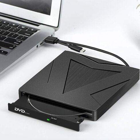 External Dvd Drive USB 3.0 and Type C Plug and Play for Laptop PC in Kuwait