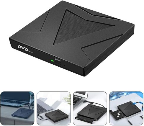 External Dvd Drive USB 3.0 and Type C Plug and Play for Laptop PC in Kuwait