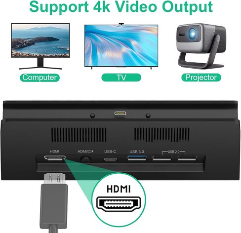 TV Docking Station for Switch-4K 1080P HD Output/USB-C Port/USB 3.0 Port,Replacement for Official Switch Dock(Only Dock) in Kuwait