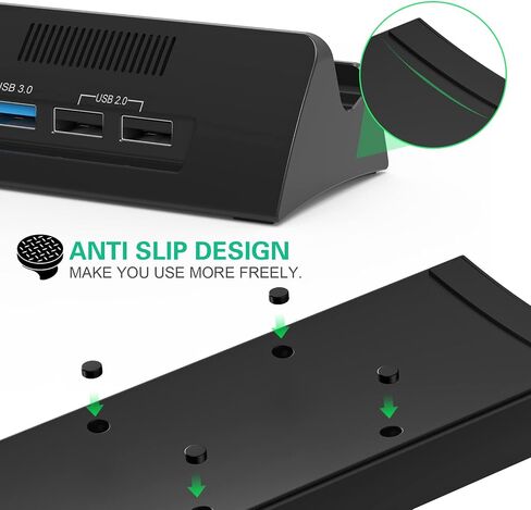 TV Docking Station for Switch-4K 1080P HD Output/USB-C Port/USB 3.0 Port,Replacement for Official Switch Dock(Only Dock) in Kuwait