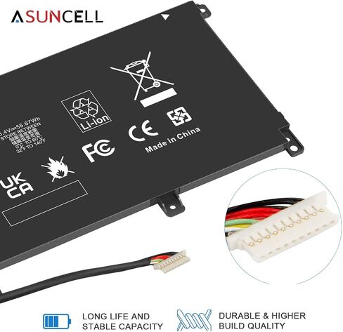 ASUNCELL MB04XL Battery for HP Envy X360 M6-AQ105DX M6-AQ103DX M6-AQ005DX M6-AQ003DX M6-AR004DX 15-AQ273CL 15-AQ100NX 15-AQ267CL 15-AQ015NR 15-AQ173CL 15T-AQ100 15T-AQ200 844204-850 843538-541,55.67Wh in Kuwait