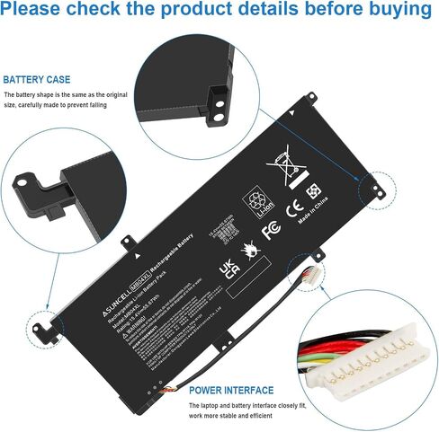 ASUNCELL MB04XL Battery for HP Envy X360 M6-AQ105DX M6-AQ103DX M6-AQ005DX M6-AQ003DX M6-AR004DX 15-AQ273CL 15-AQ100NX 15-AQ267CL 15-AQ015NR 15-AQ173CL 15T-AQ100 15T-AQ200 844204-850 843538-541,55.67Wh in Kuwait