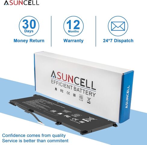 ASUNCELL MB04XL Battery for HP Envy X360 M6-AQ105DX M6-AQ103DX M6-AQ005DX M6-AQ003DX M6-AR004DX 15-AQ273CL 15-AQ100NX 15-AQ267CL 15-AQ015NR 15-AQ173CL 15T-AQ100 15T-AQ200 844204-850 843538-541,55.67Wh in Kuwait