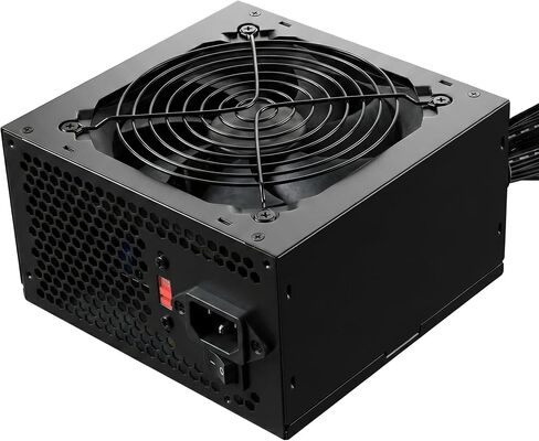 500W ATX Power Supply,ESGAMING 500W PC PSU with Auto-Thermally Controlled 120mm Fan, 115/230V Manual Switch, All Protections in Saudi Arabia