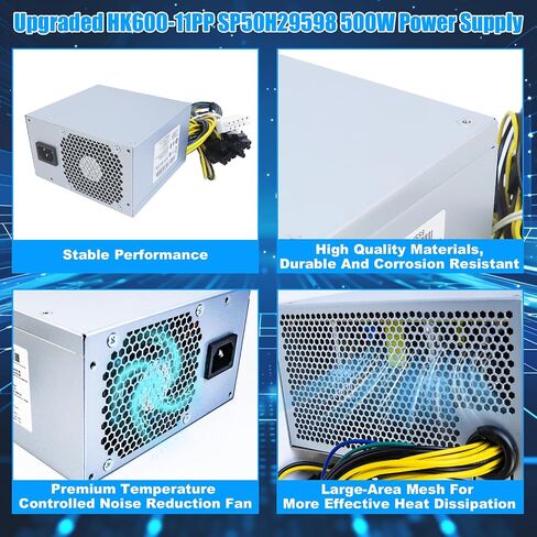 Upgraded HK600-11PP 500W Power Supply Compatible with Lenovo P330 P340 P350 P328 P310 K M930T T4900K PCK010 FSK010 5P50V03181 5P50V03218 SP50H29598 HK600-11PP FSP600-60AGPAA Switching 500W PSU in Saudi Arabia