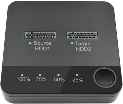 1 Set M.2 SATA Duplicator Notebook Hard Dive Box with Clone for M2 HDD SSD Reader, Black & Gray, 500389728 in Kuwait