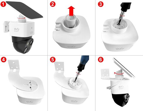 Uogw 2Pack Corner Wall Mount Bracket for Eufy Security SoloCam S340 and and SoloCam E30,Maximum Coverage of 270° on Both Sides of The House,Extended Corners Mount for Eufy Camera Get The Best View in Kuwait
