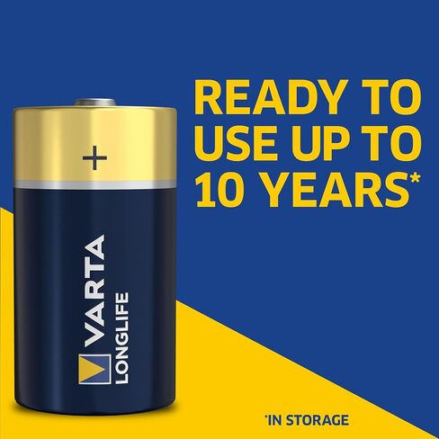 Varta Longlife D Batteries (24 Pack), Alkaline D Battery in Kuwait