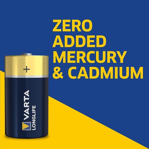 Varta Longlife D Batteries (24 Pack), Alkaline D Battery in Kuwait