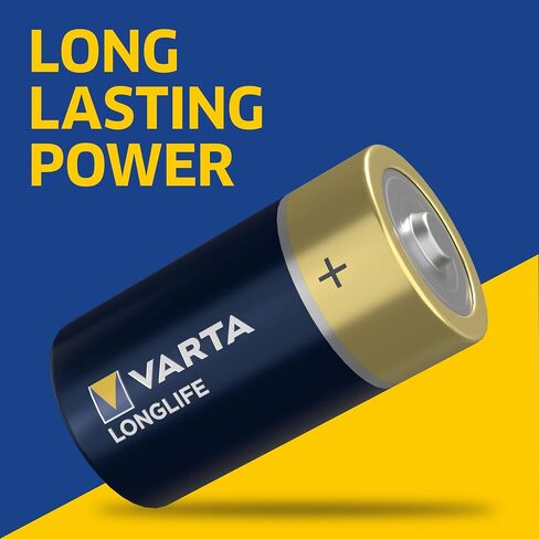 Varta Longlife D Batteries (24 Pack), Alkaline D Battery in Kuwait