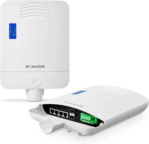 MokerLink Outdoor 6 Port Gigabit PoE Switch, 4 Gigabit PoE, 2 Gigabit SFP, 65W IEEE802.3af/at, IP65 Weatherproof Plug & Play Network Switch in Kuwait