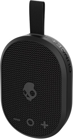 Skullcandy Ounce+ Wireless Bluetooth Speaker - IPX7 Waterproof Mini Portable Speaker with 16 Hour Battery, True Wireless Stereo, and Ballistic Nylon Carry Strap (Black) in Saudi Arabia