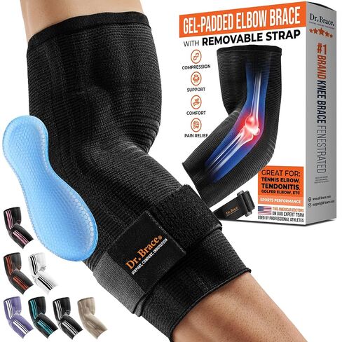 DR. BRACE® Elite Elbow Brace, Breathable Elbow Compression Sleeve in Kuwait