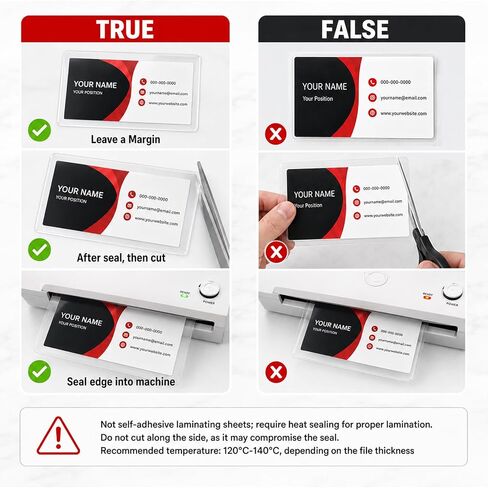 5 mil Laminating Sheets(200 Pack) - 2.6 x 3.7 Inches Business Card Thermal Laminating Pouches for Laminator, Clear, Rounded Corners for Home, Office, and School Supplies in Kuwait