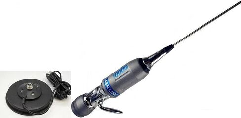 Sirio Performer 5000 PL 10m & CB Mobile Antenna with Sirio Mag 145 PL Mag Mount (Gray Blue) in Kuwait